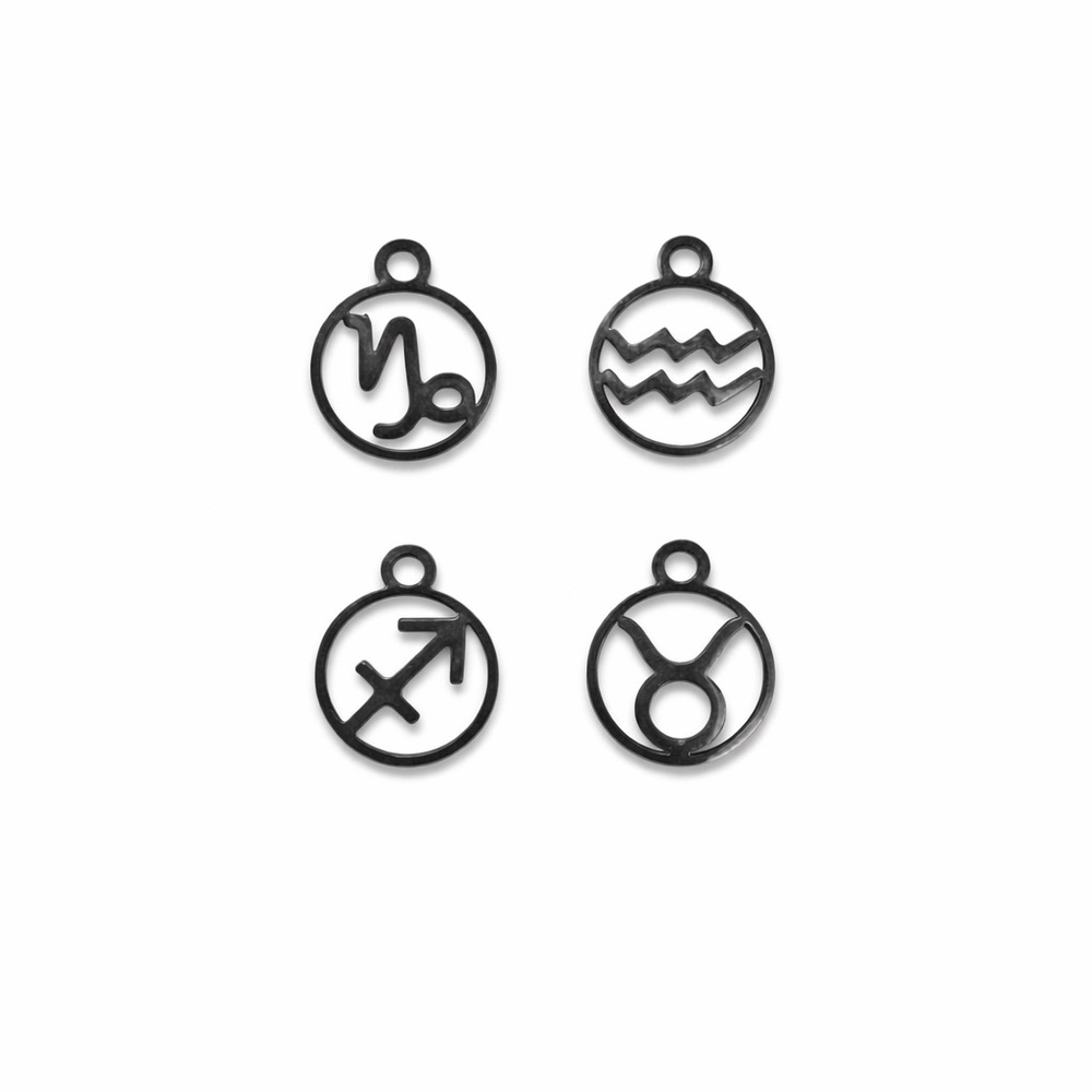 Zodiac Cutout Charms | Silver | Stainless Steel
